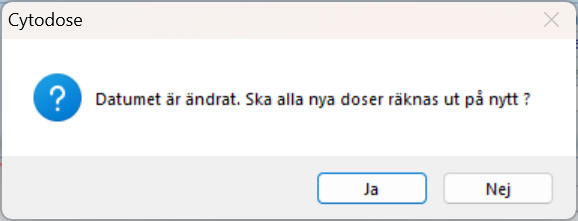 Frågan innan dosering