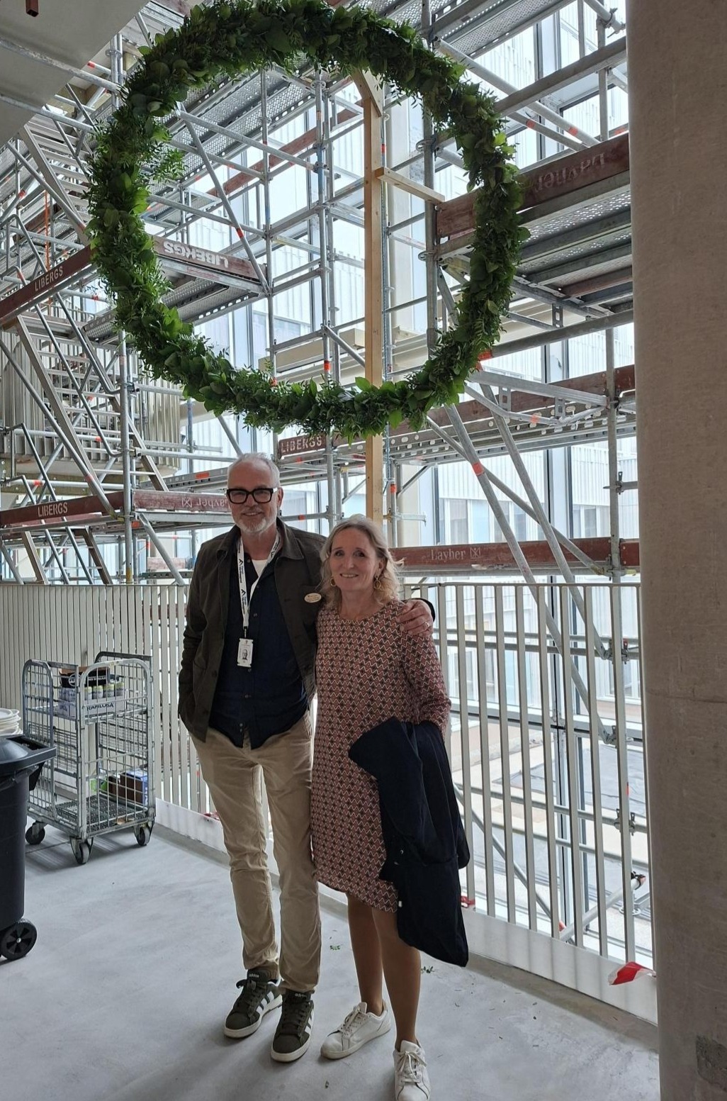 Niklas Källman, programchef Nytt Akutsjukhus, och Maria Linder, regiondirektör