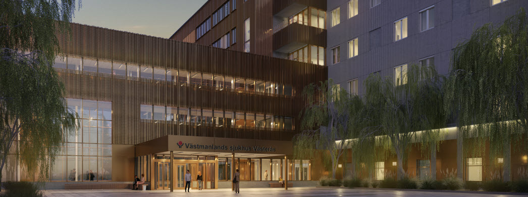 Området där Nytt Akutsjukhus i Västerås ska byggas